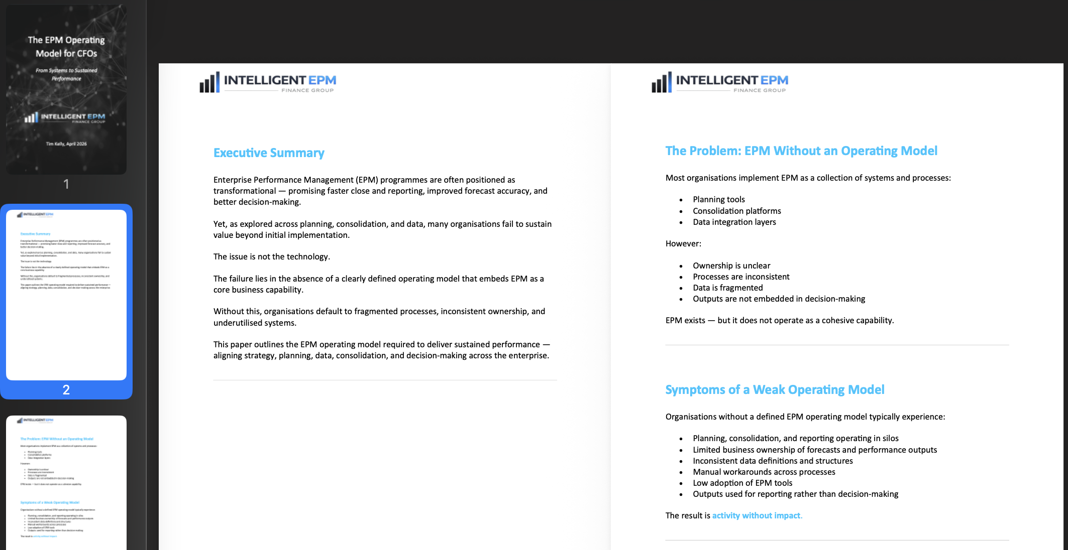 Op Model White Paper